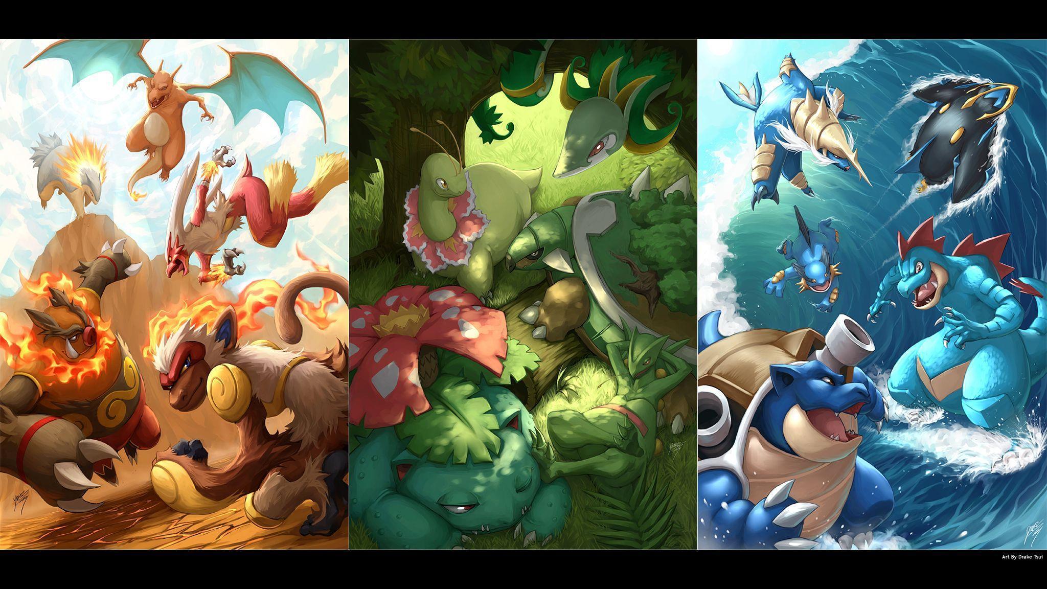 Pokemon Starters Wallpapers