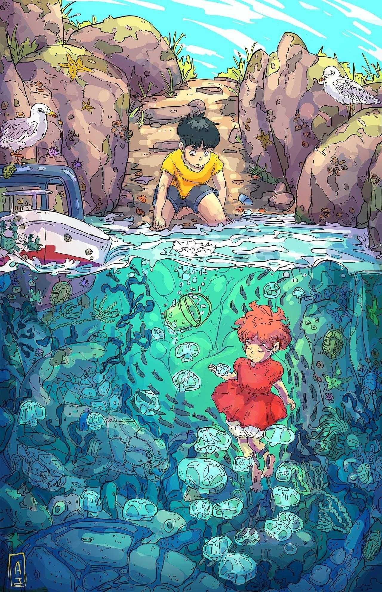 Ponyo Iphone Wallpapers