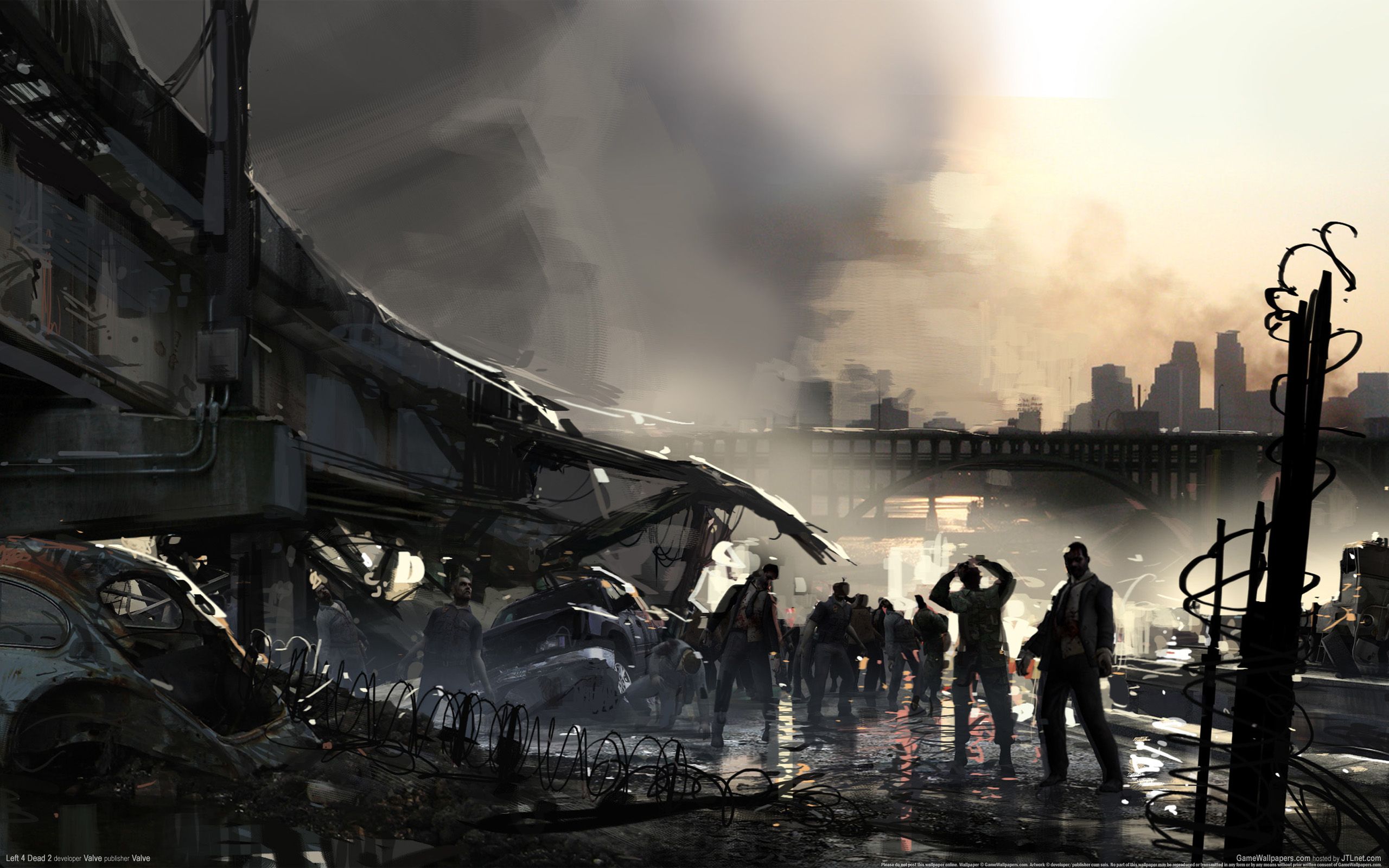 Post Apocalyptic City Zombies Wallpapers