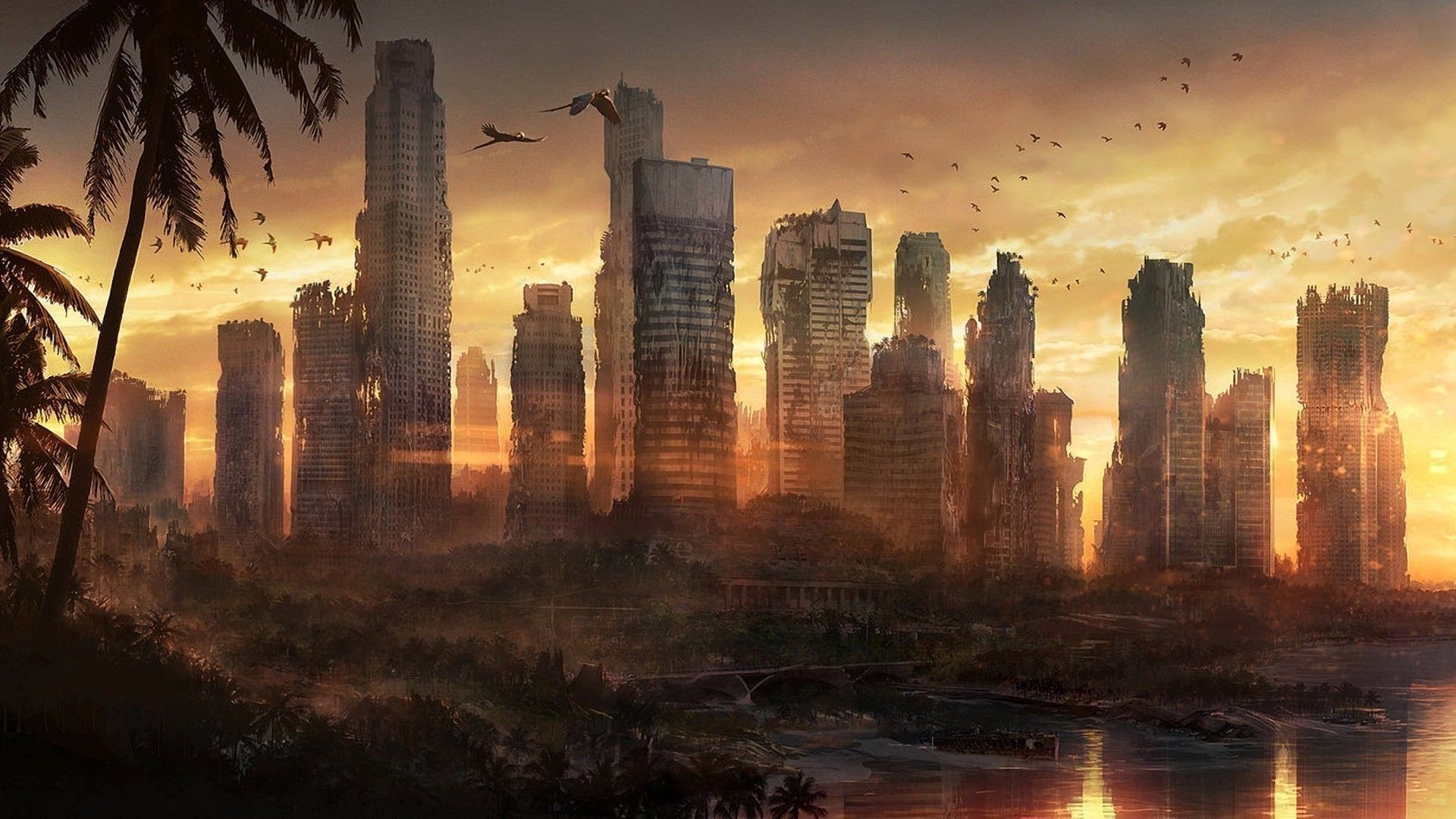 Post Apocalyptic City Zombies Wallpapers