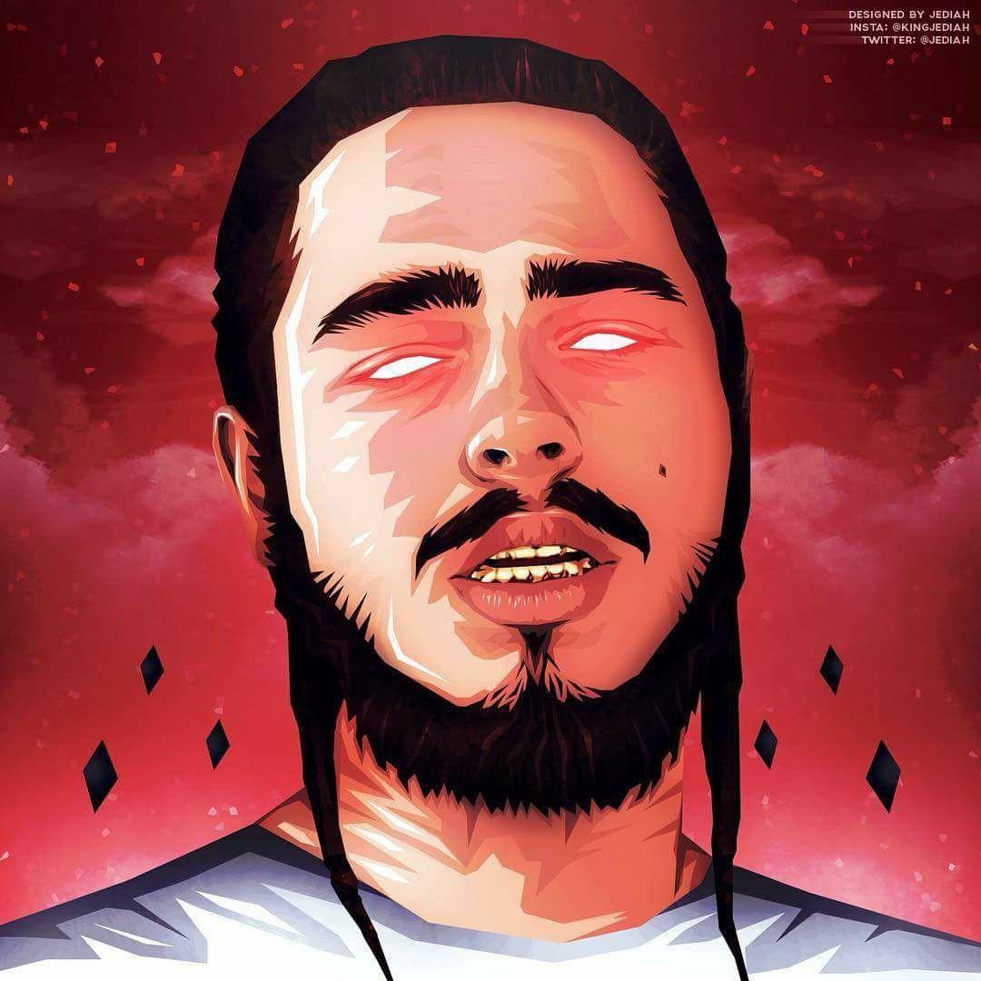 Post Malone Cartoon Wallpapers