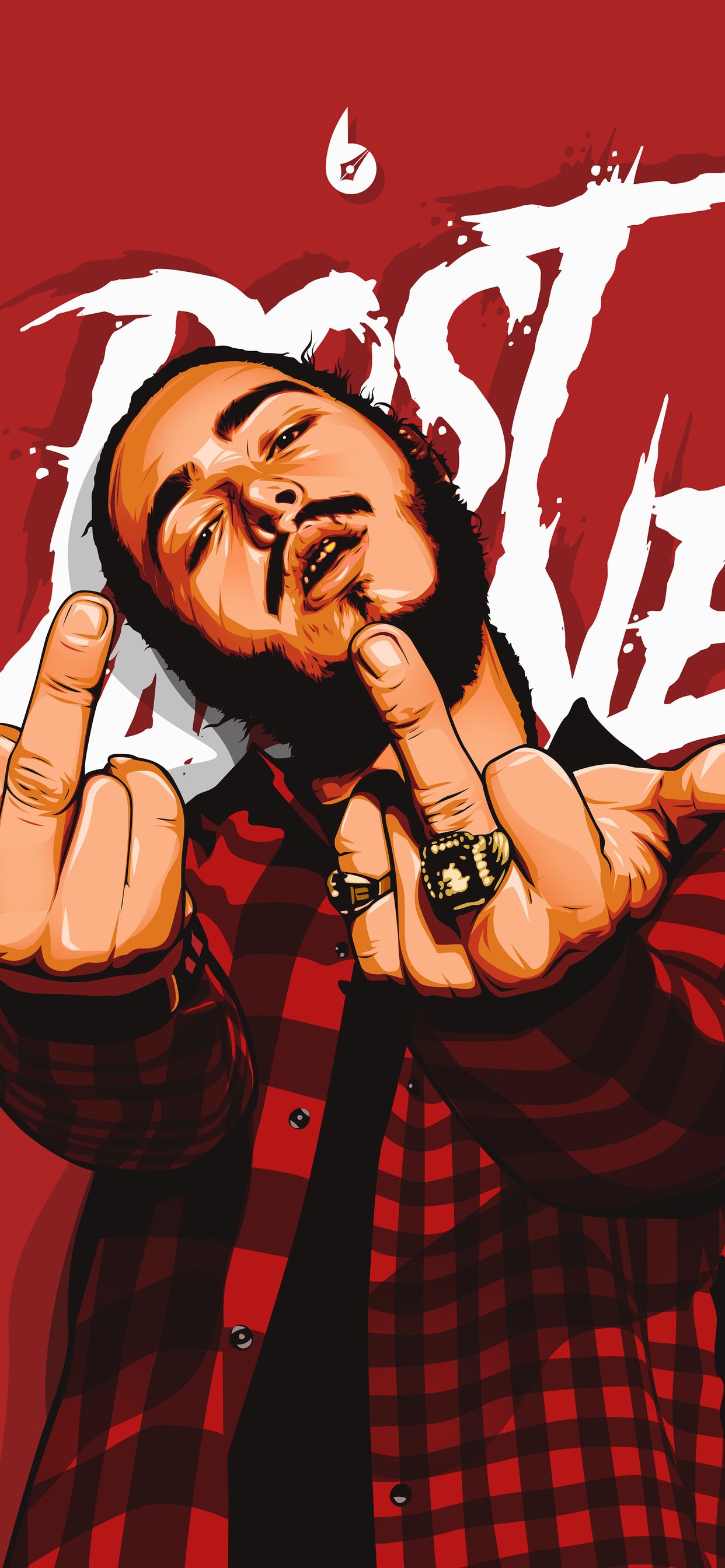 Post Malone Cartoon Wallpapers