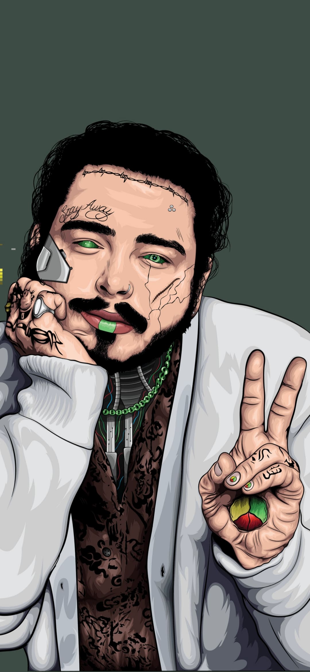 Post Malone Cartoon Wallpapers