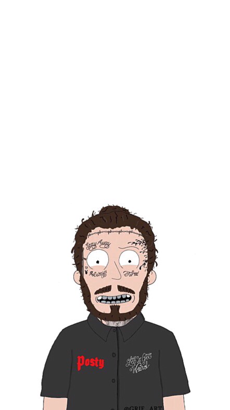 Post Malone Cartoon Wallpapers