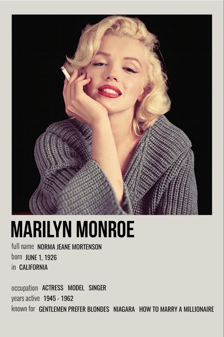 Poster Marilyn Monroe Wallpapers