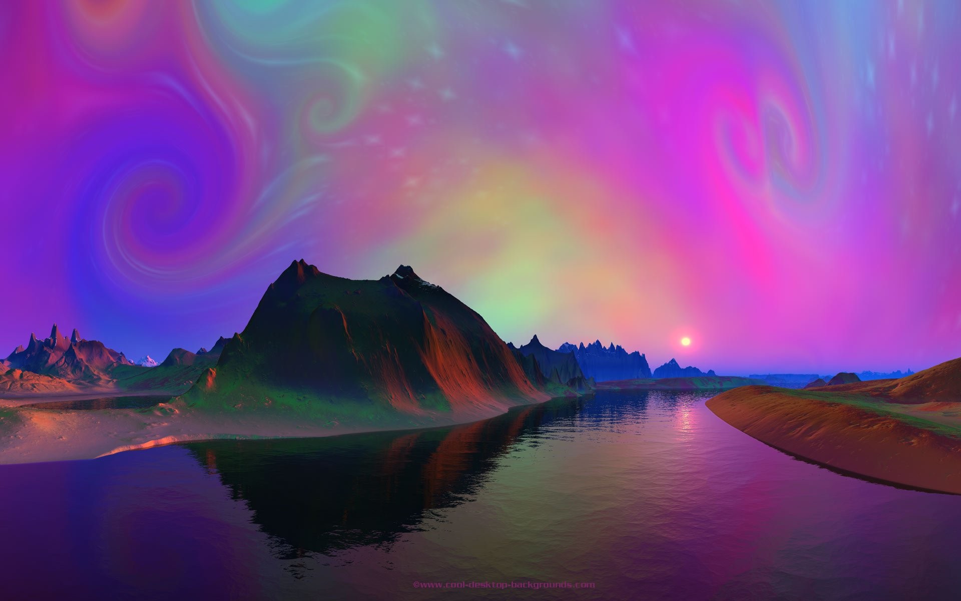 Psychedelic Landscape Wallpapers