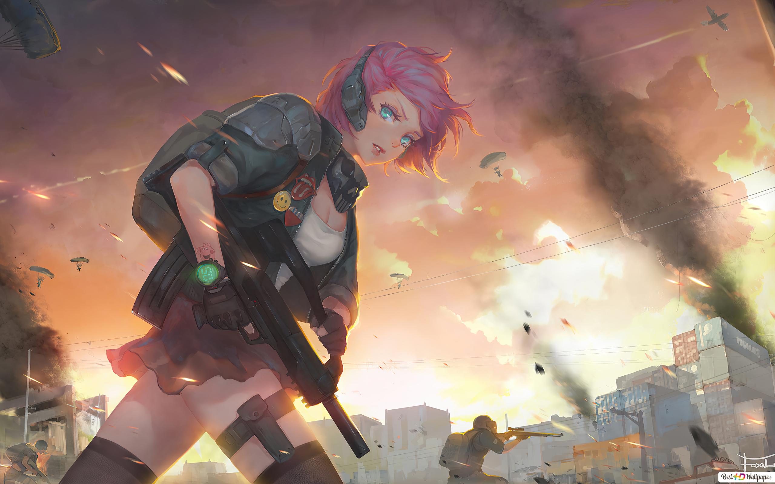 Pubg Anime Girl Wallpapers