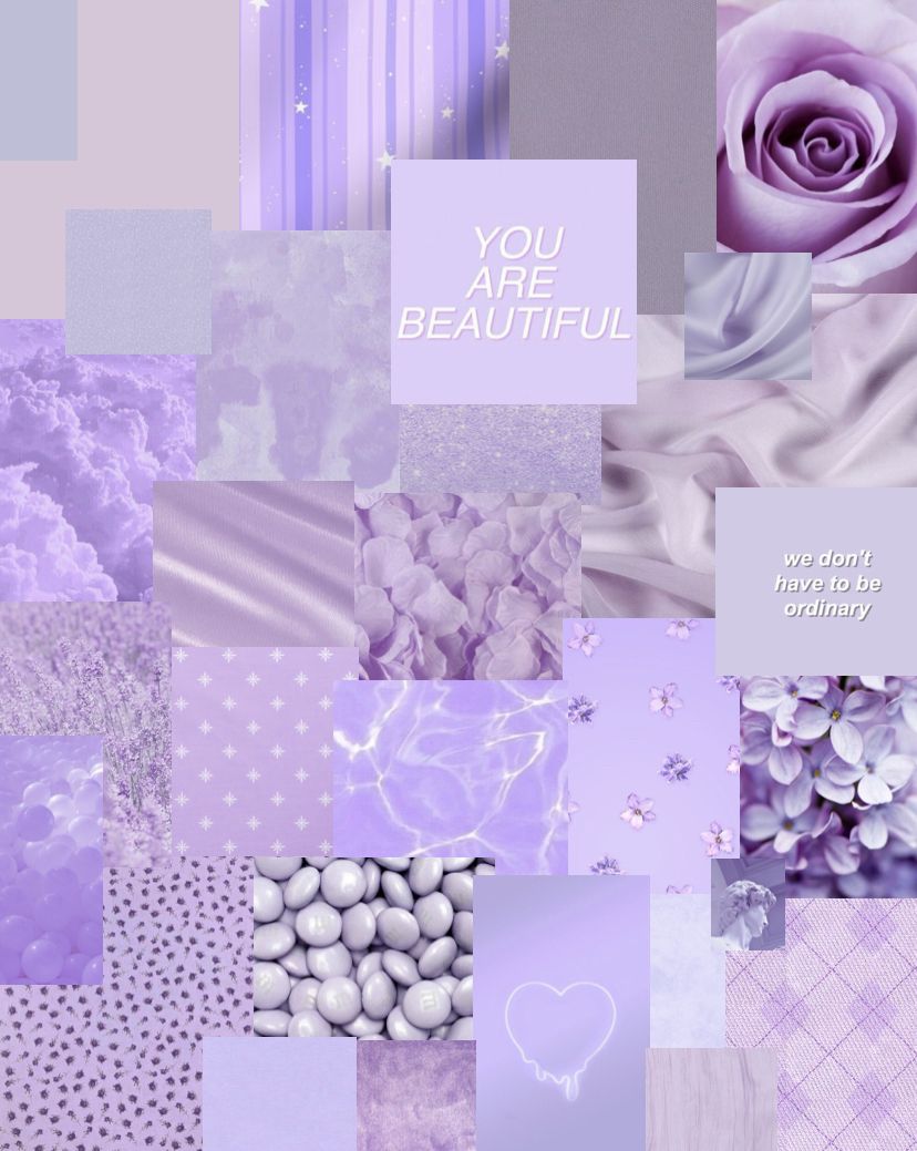 Purple Aesthetic Collage Wallpapers