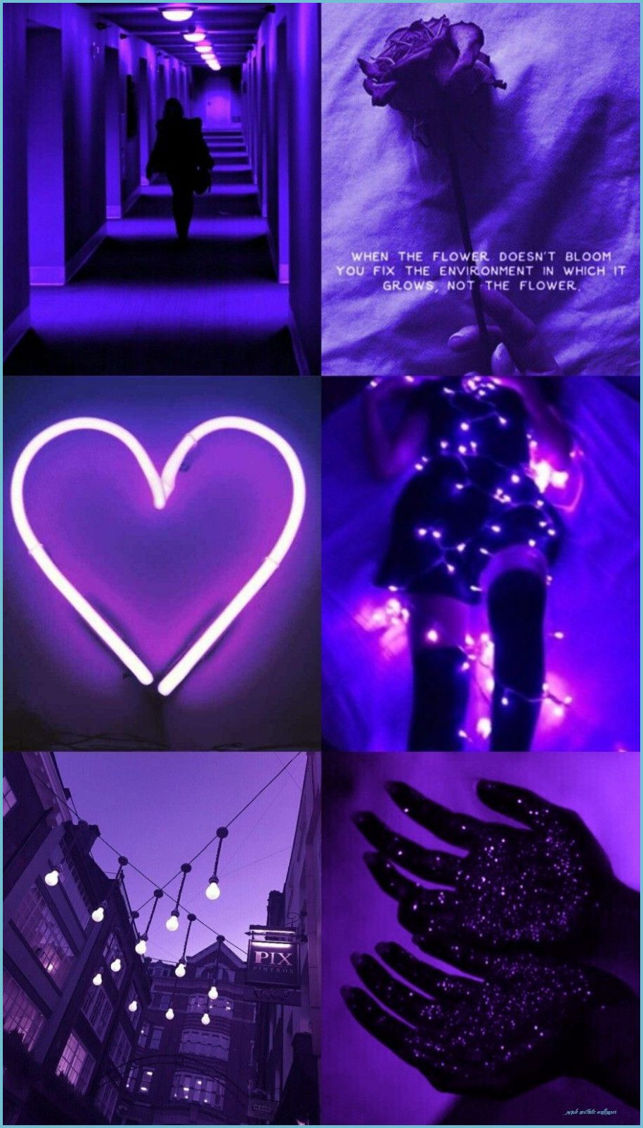 Purple Aesthetic Collage Wallpapers