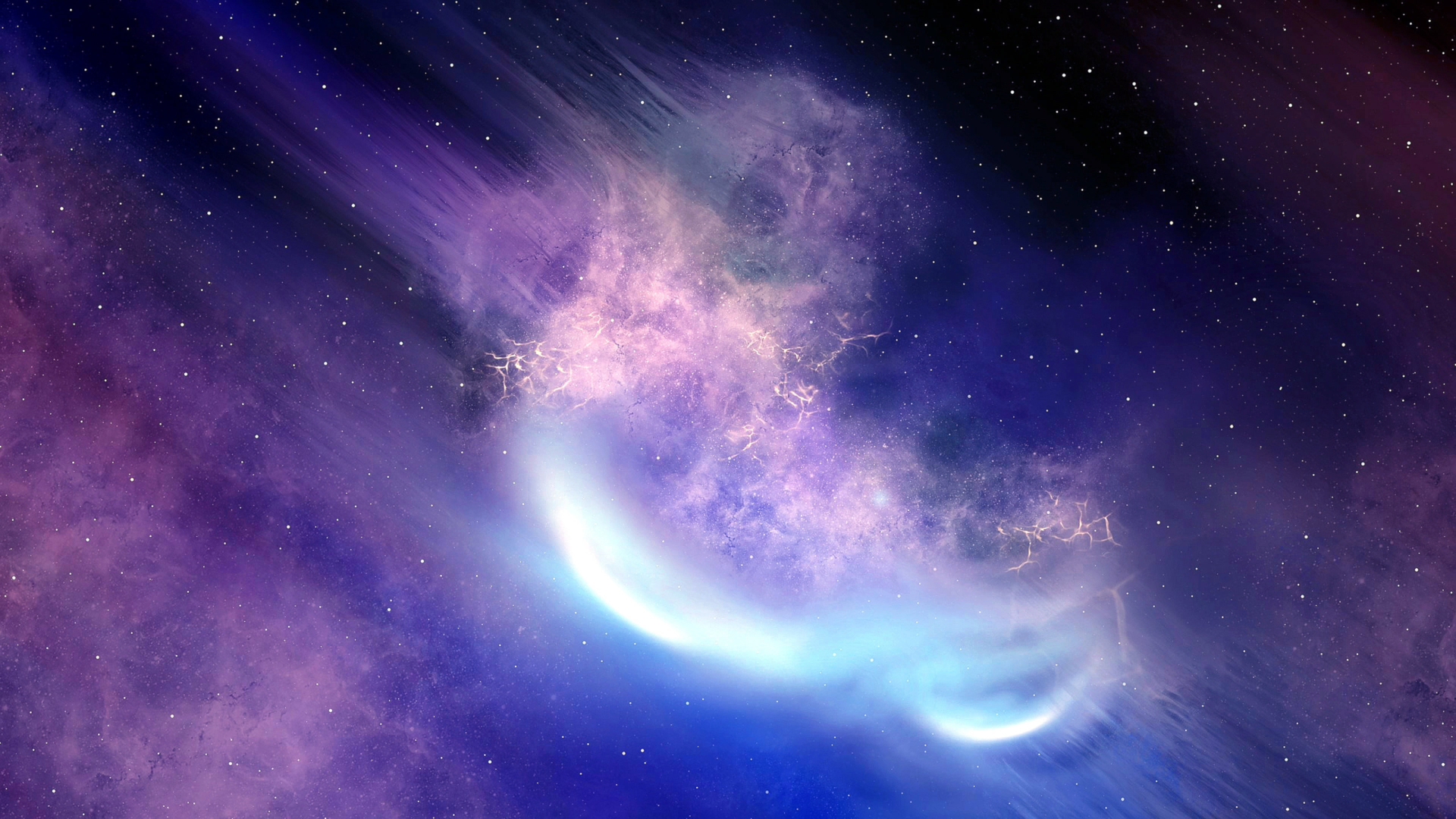 Purple Blue Nebula Wallpapers