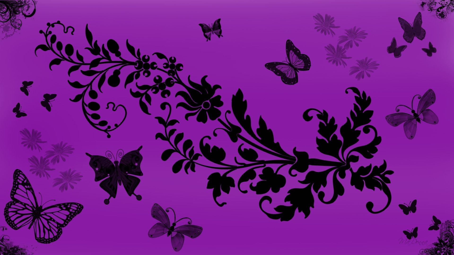 Purple Butterfly Aesthetic Wallpapers