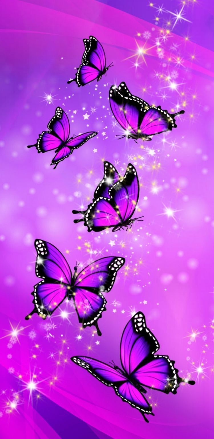 Purple Butterfly Mobile Wallpapers