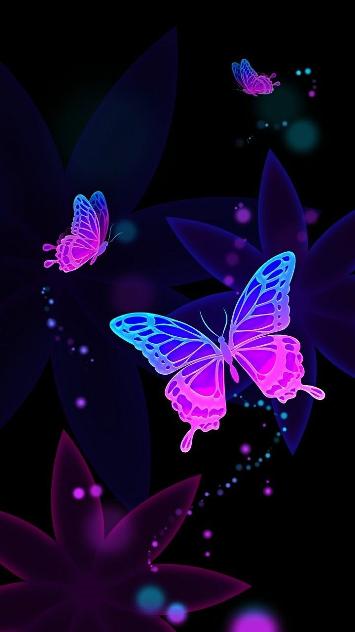Purple Butterfly Mobile Wallpapers