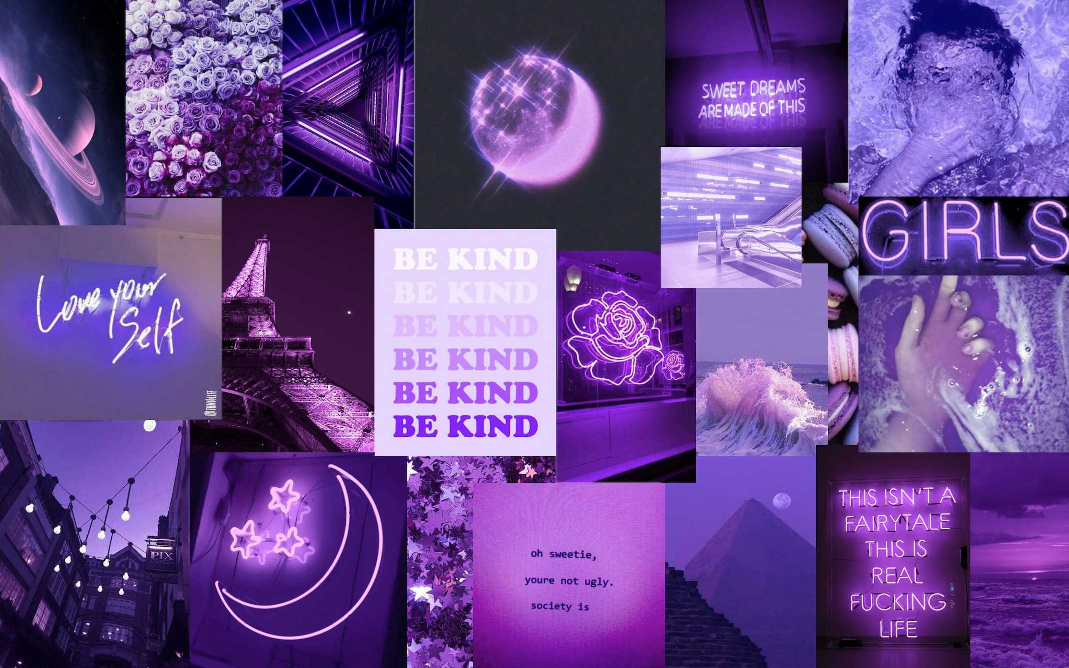 Purple Collage Wallpapers