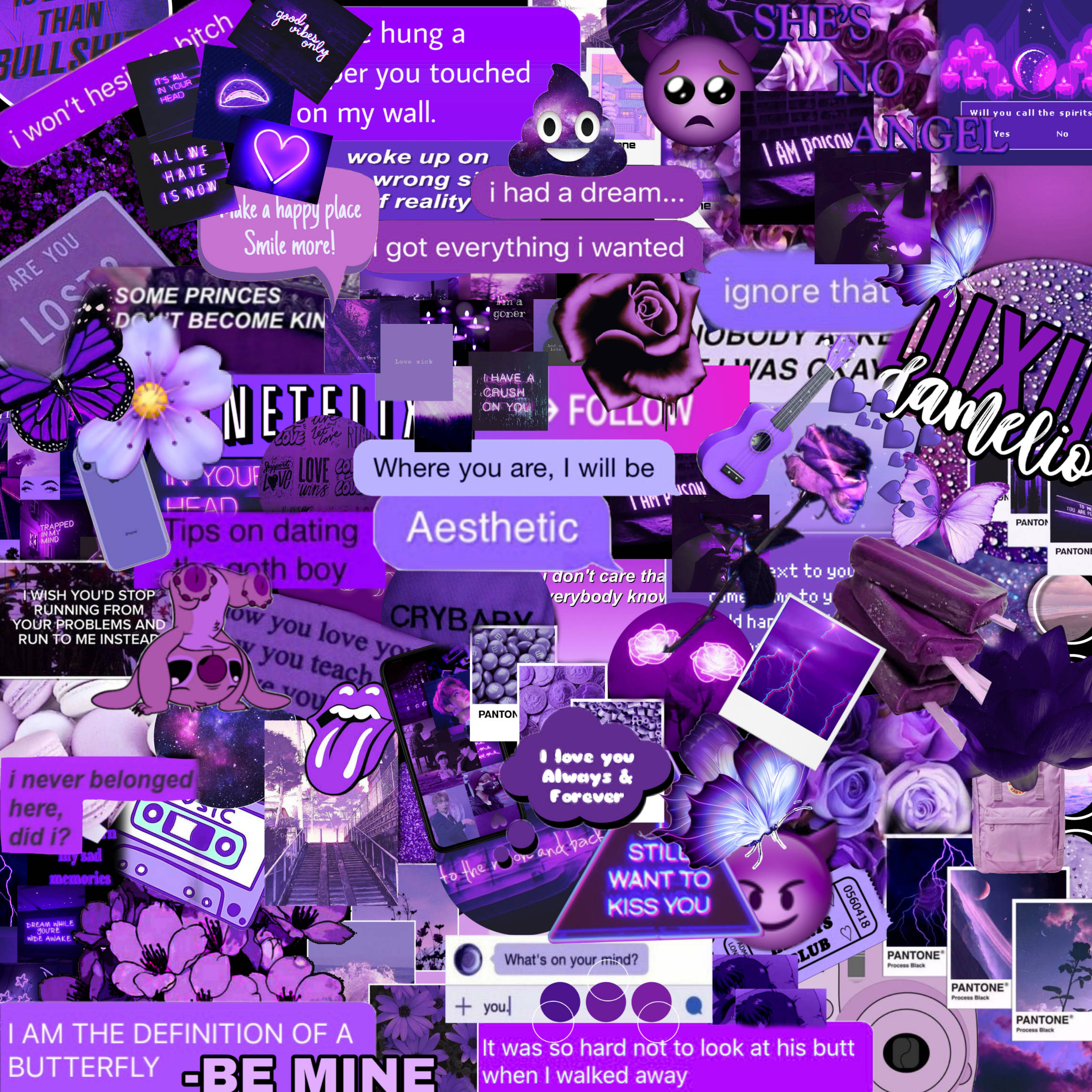 Purple Collage Wallpapers