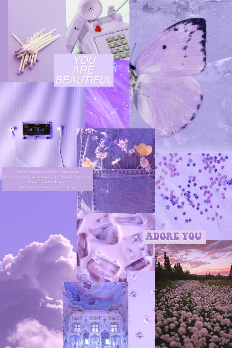 Purple Collage Wallpapers