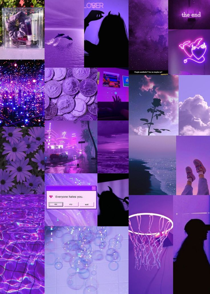 Purple Collage Wallpapers