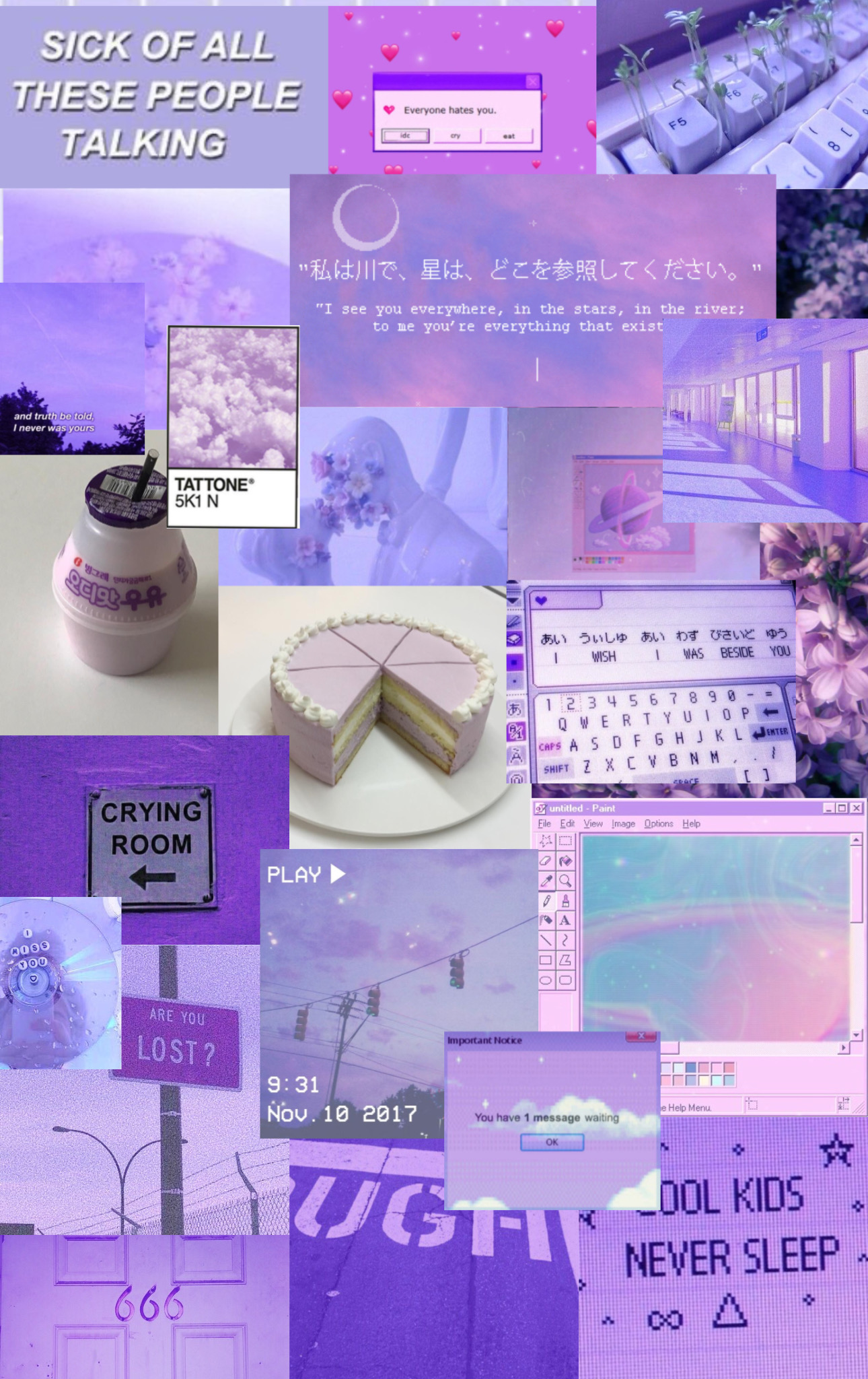 Purple Collage Wallpapers