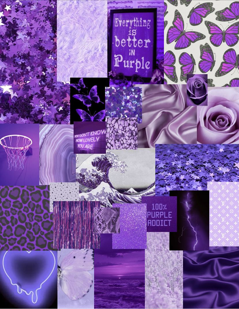 Purple Collage Wallpapers