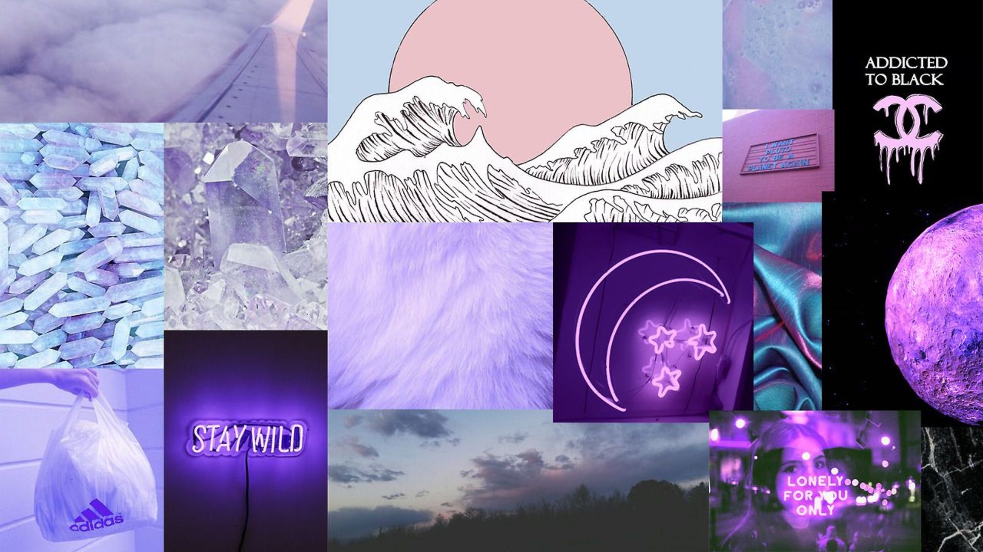 Purple Collage Wallpapers