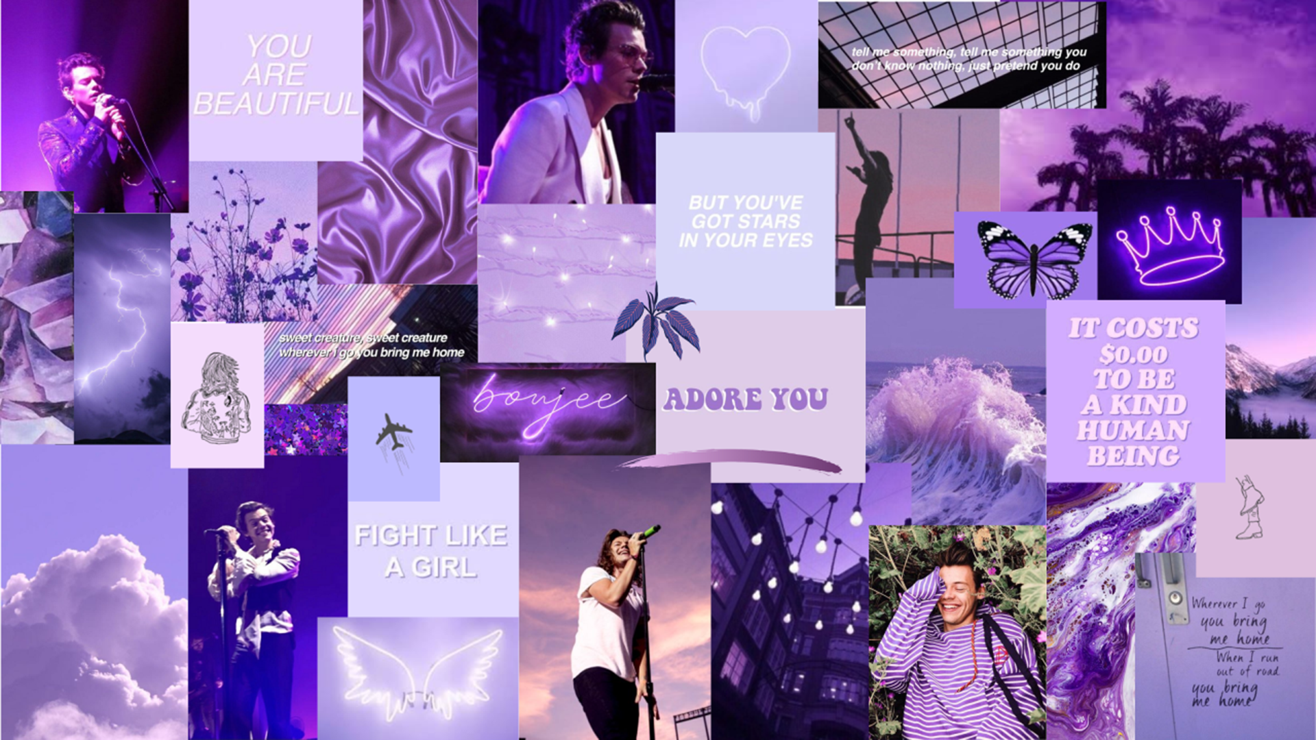 Purple Collage Wallpapers