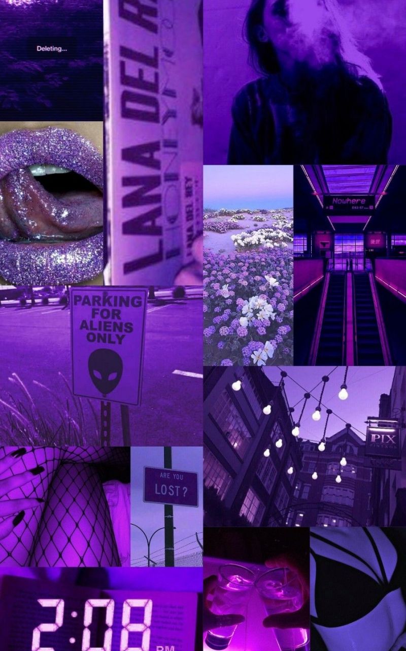 Purple Collage Wallpapers