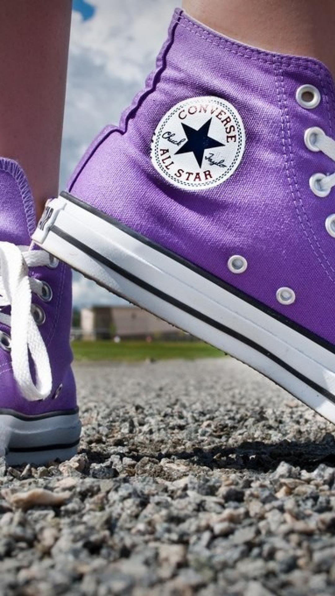 Purple Converse Aesthetic Wallpapers