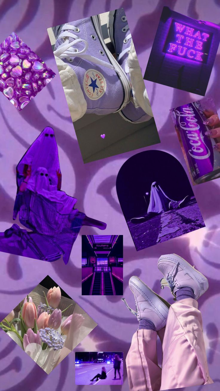 Purple Converse Aesthetic Wallpapers