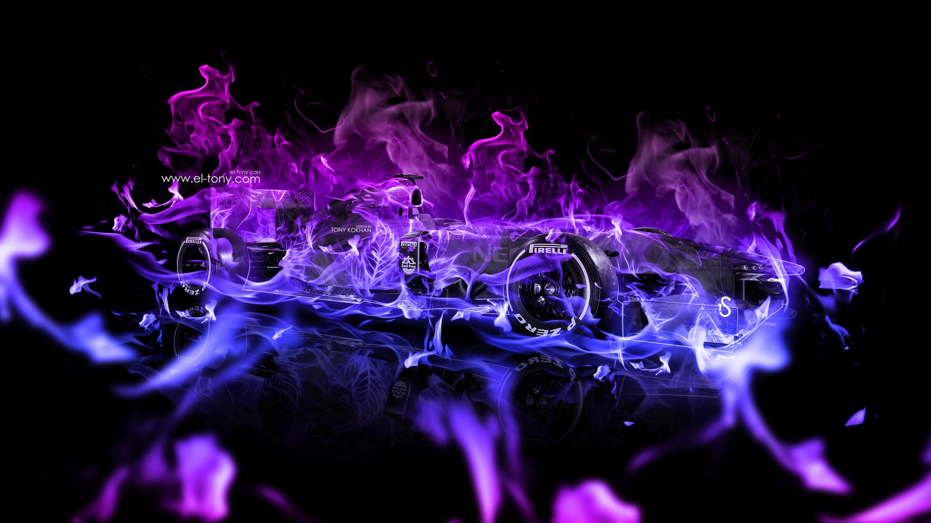 Purple Flame Wallpapers