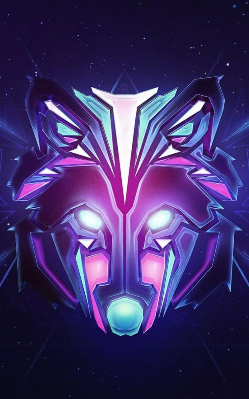 Purple Galaxy Wolf Wallpapers