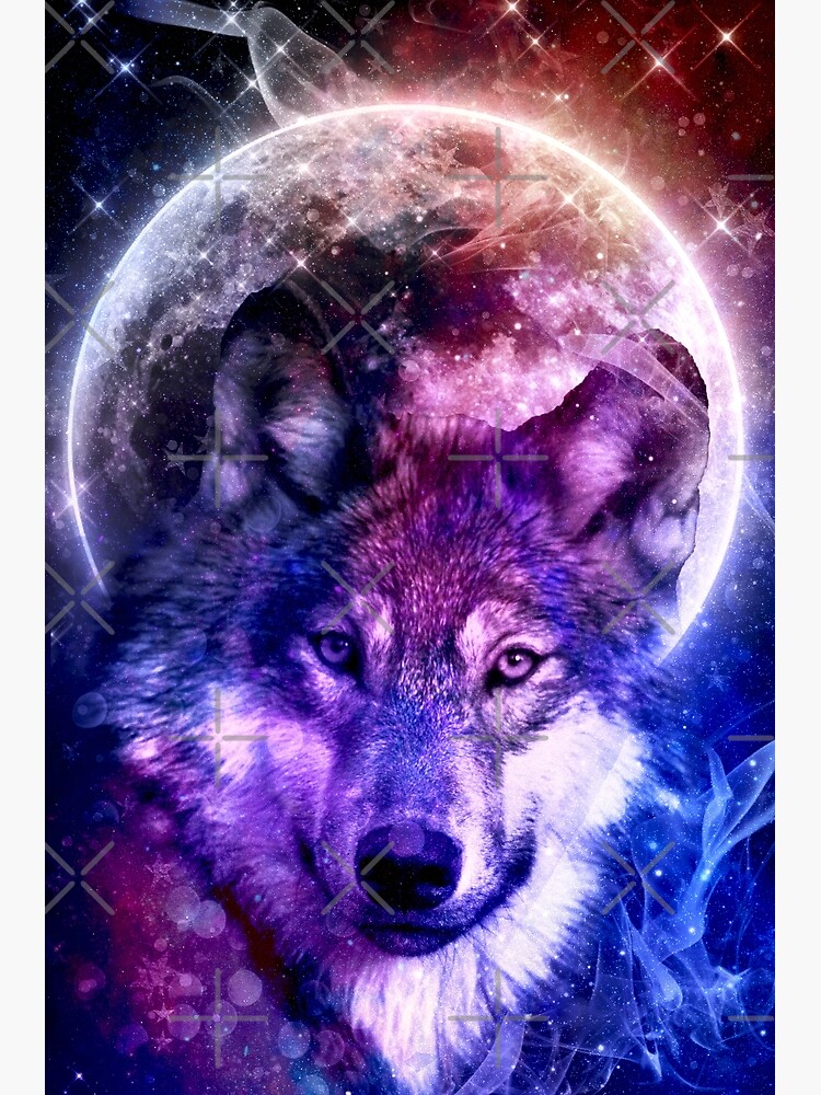 Purple Galaxy Wolf Wallpapers