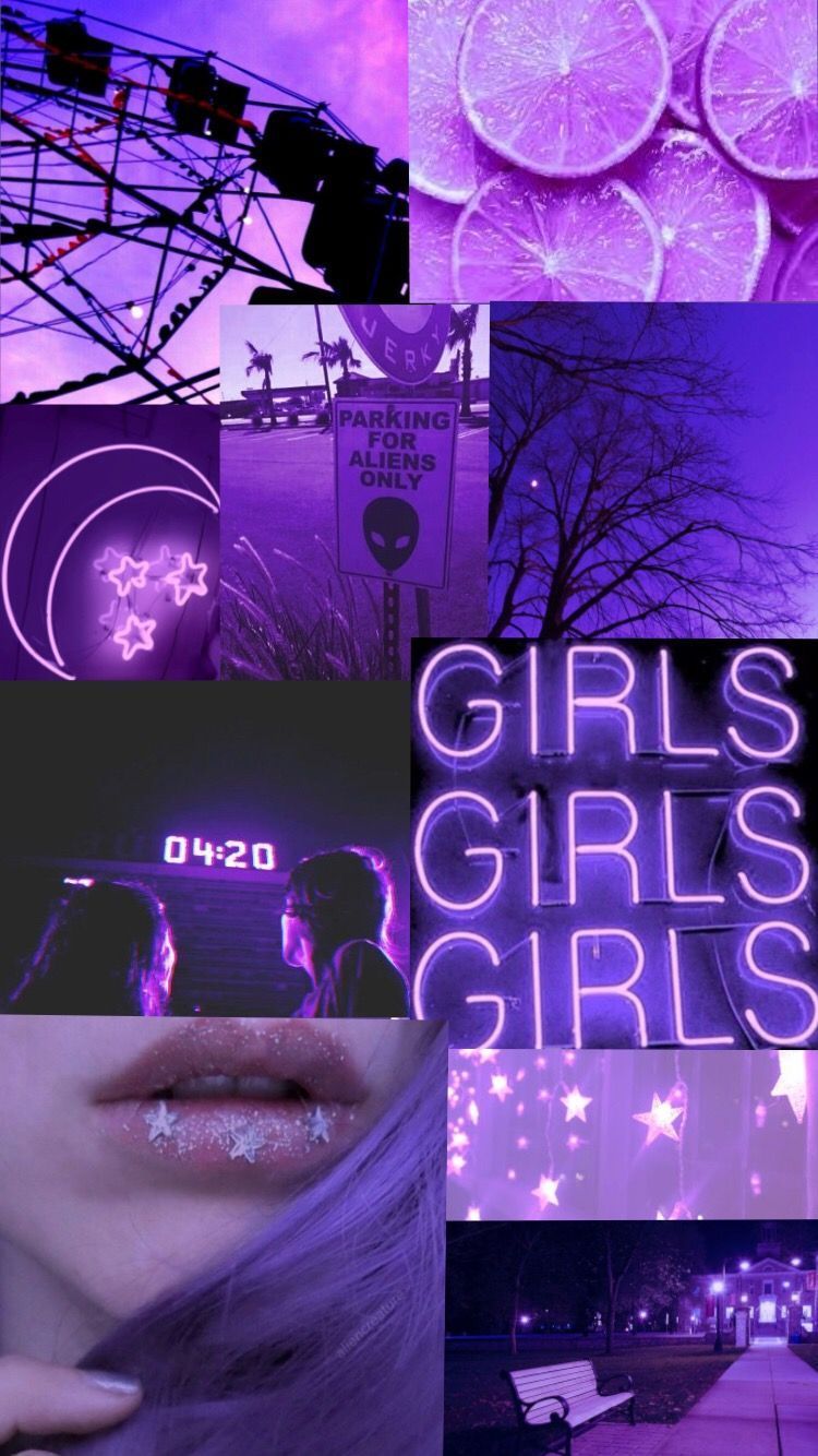 Purple Girl Aesthetic Wallpapers