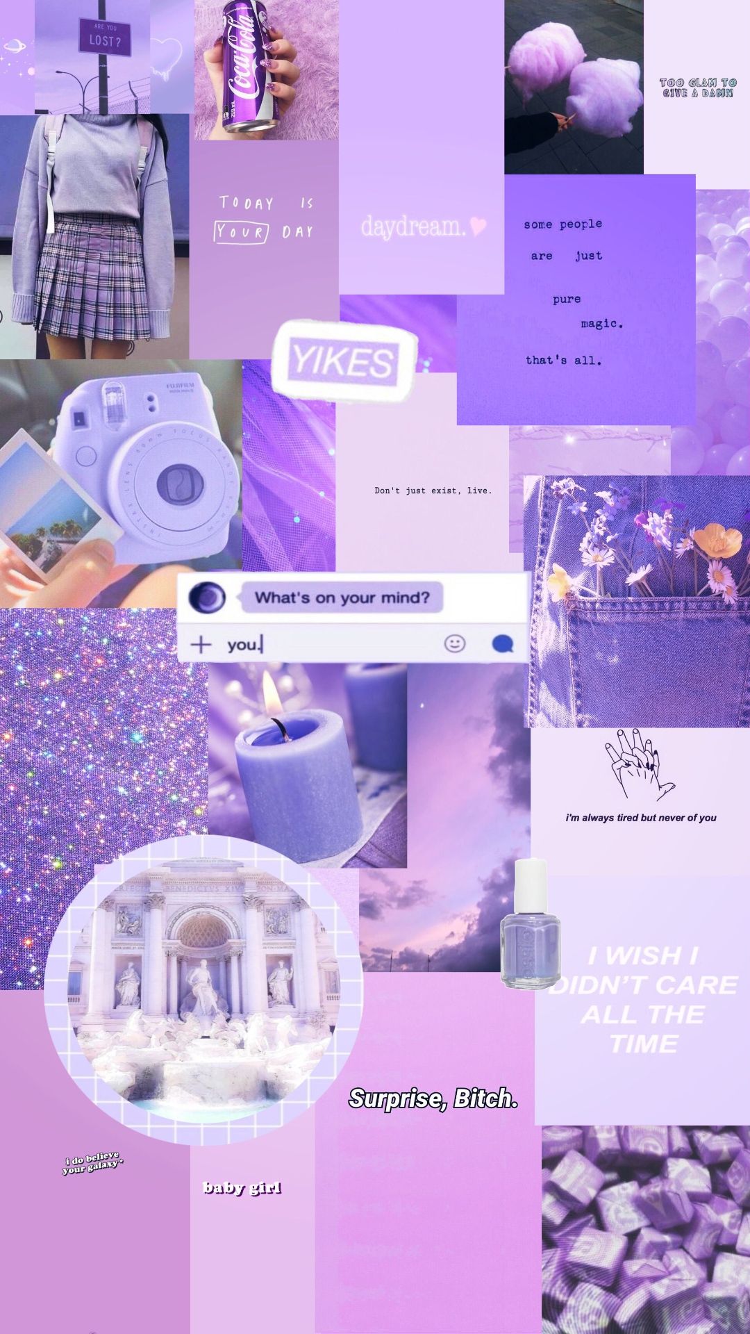 Purple Girl Aesthetic Wallpapers