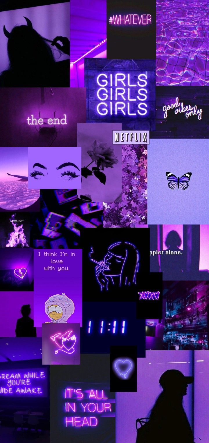 Purple Girl Aesthetic Wallpapers