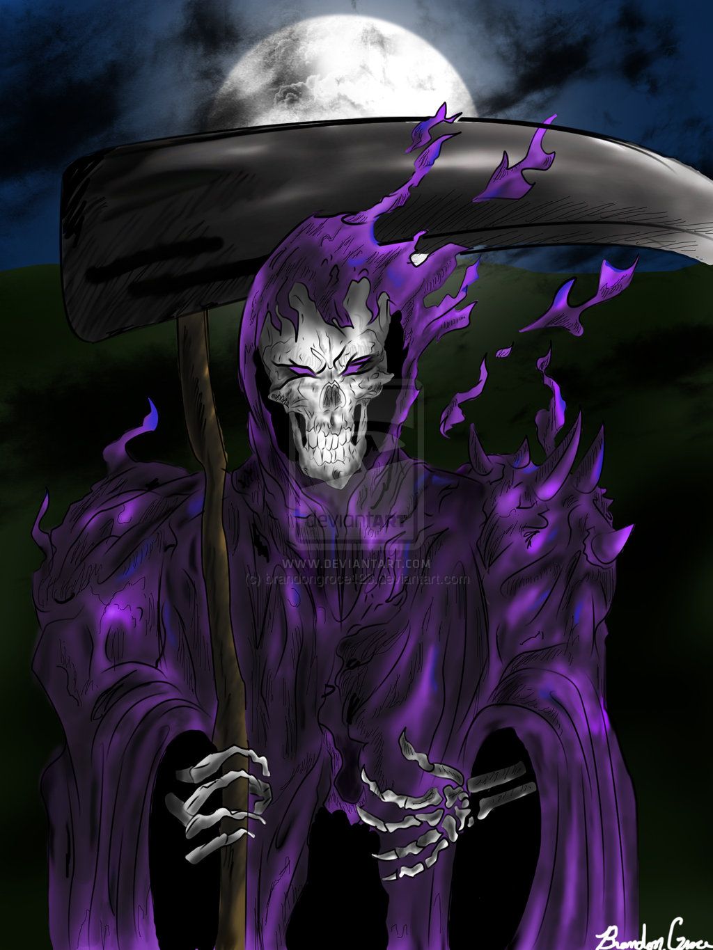 Purple Grim Reaper Wallpapers