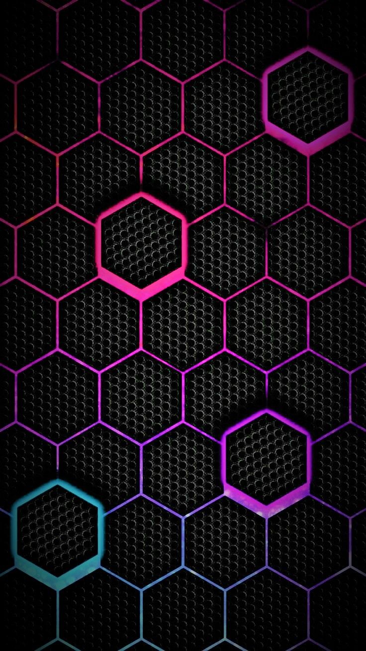 Purple Hexagon Wallpapers