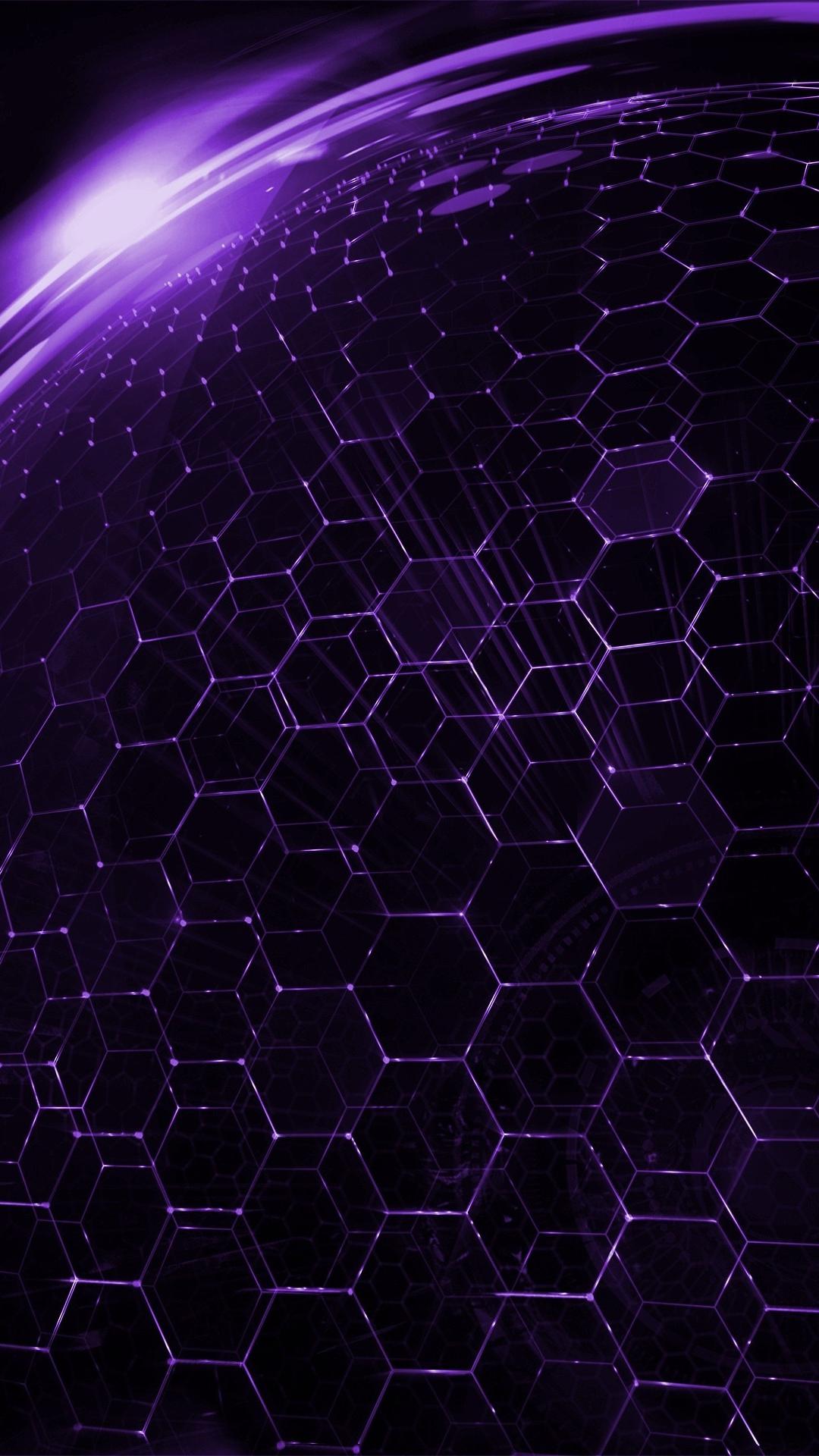 Purple Hexagon Wallpapers