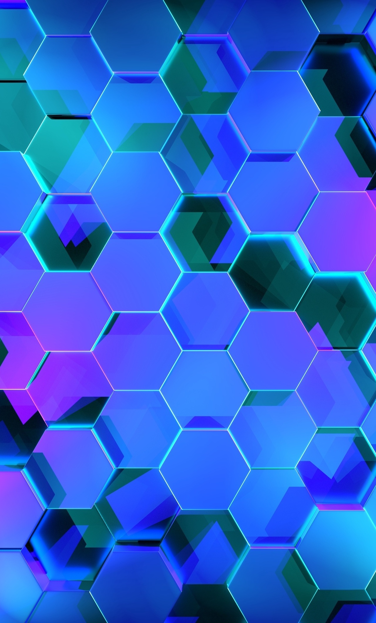 Purple Hexagon Wallpapers