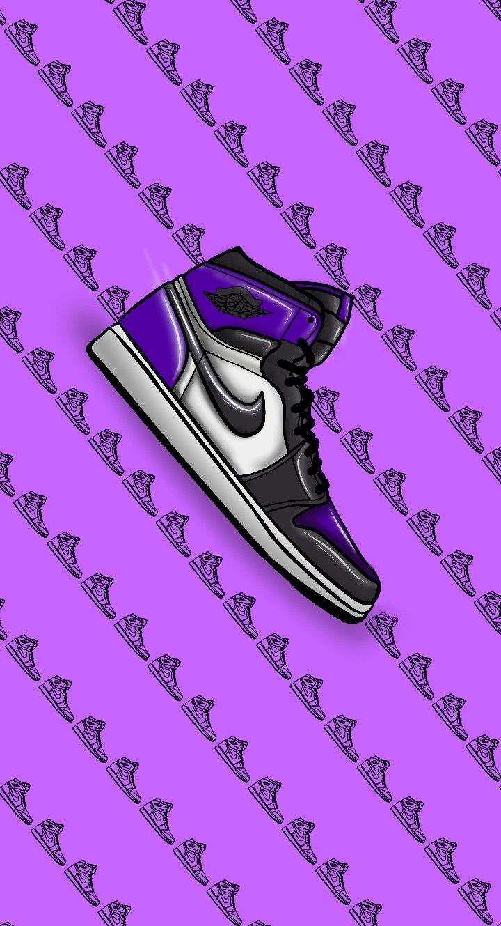 Purple Jordan Logo Wallpapers