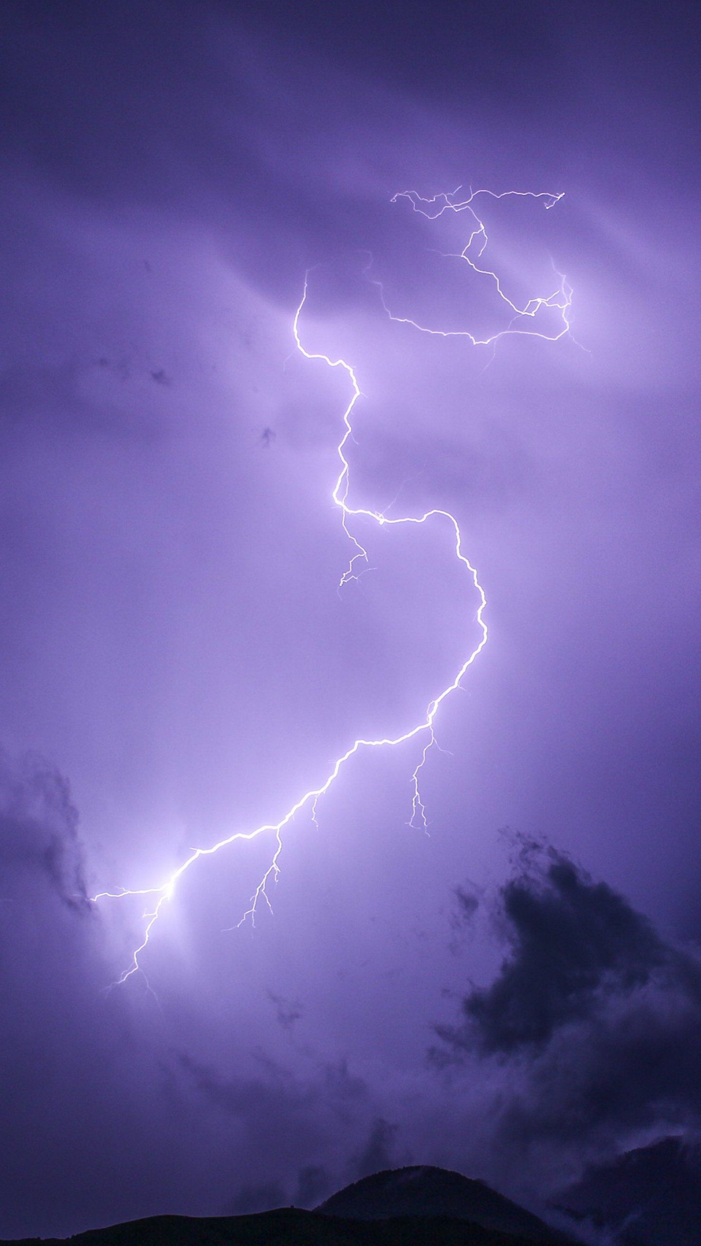 Purple Lightning Wallpapers