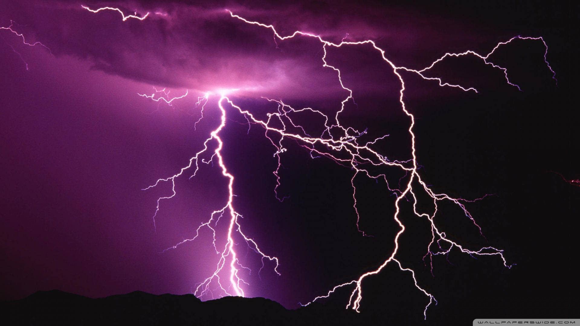 Purple Lightning Wallpapers