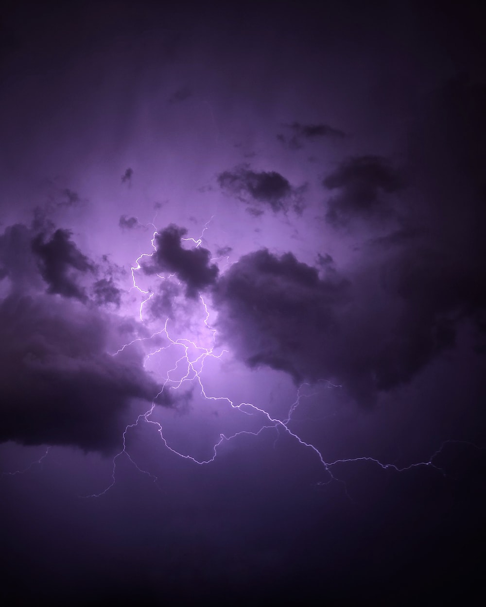 Purple Lightning Wallpapers