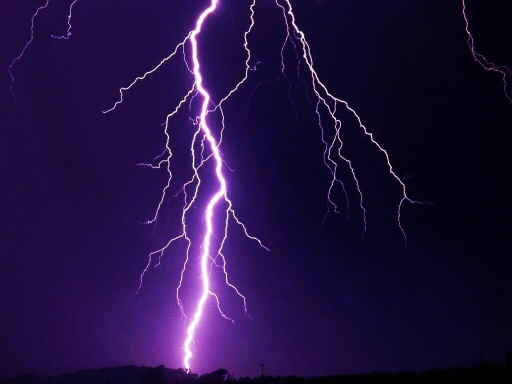 Purple Lightning Wallpapers