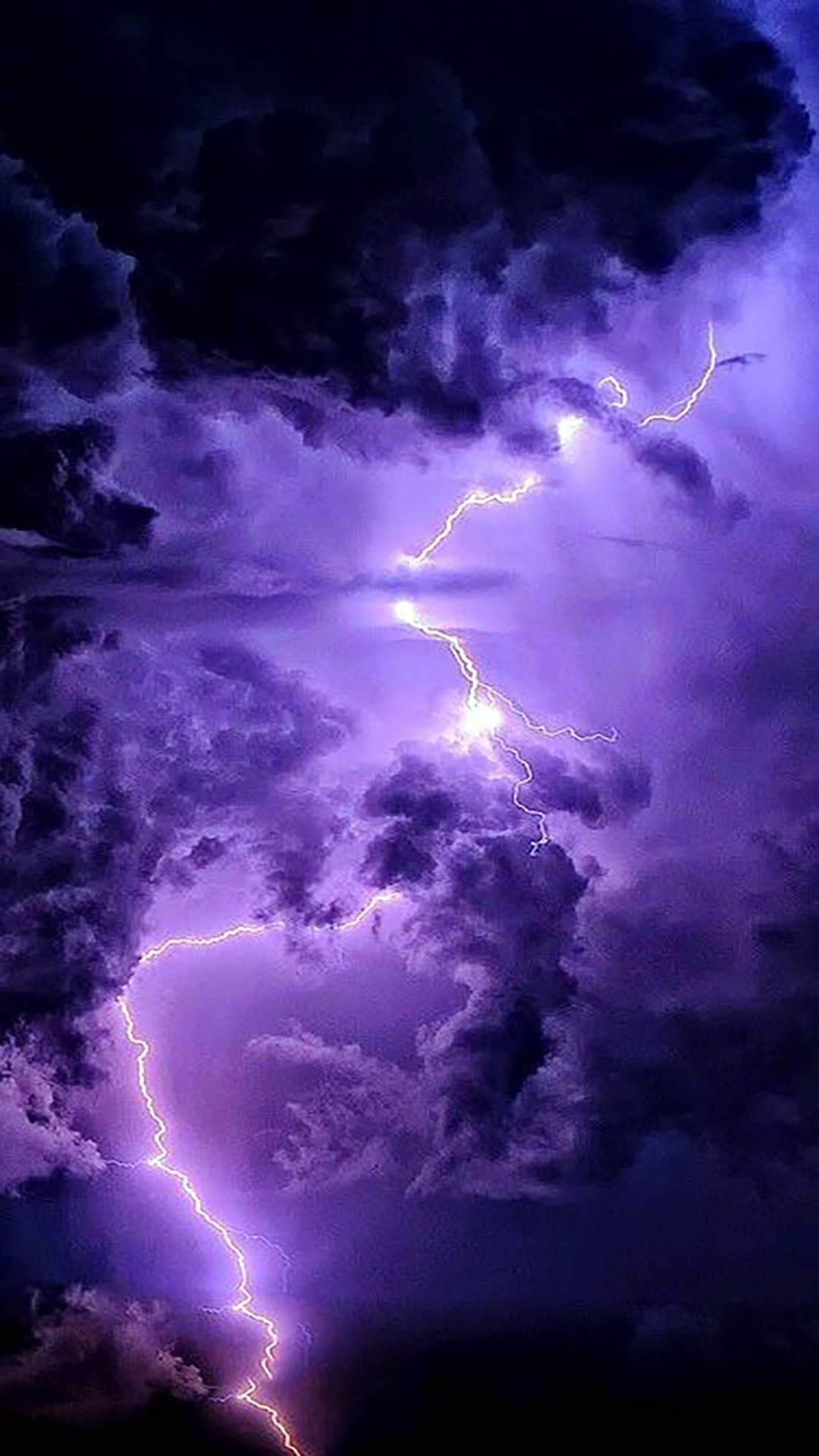 Purple Lightning Wallpapers