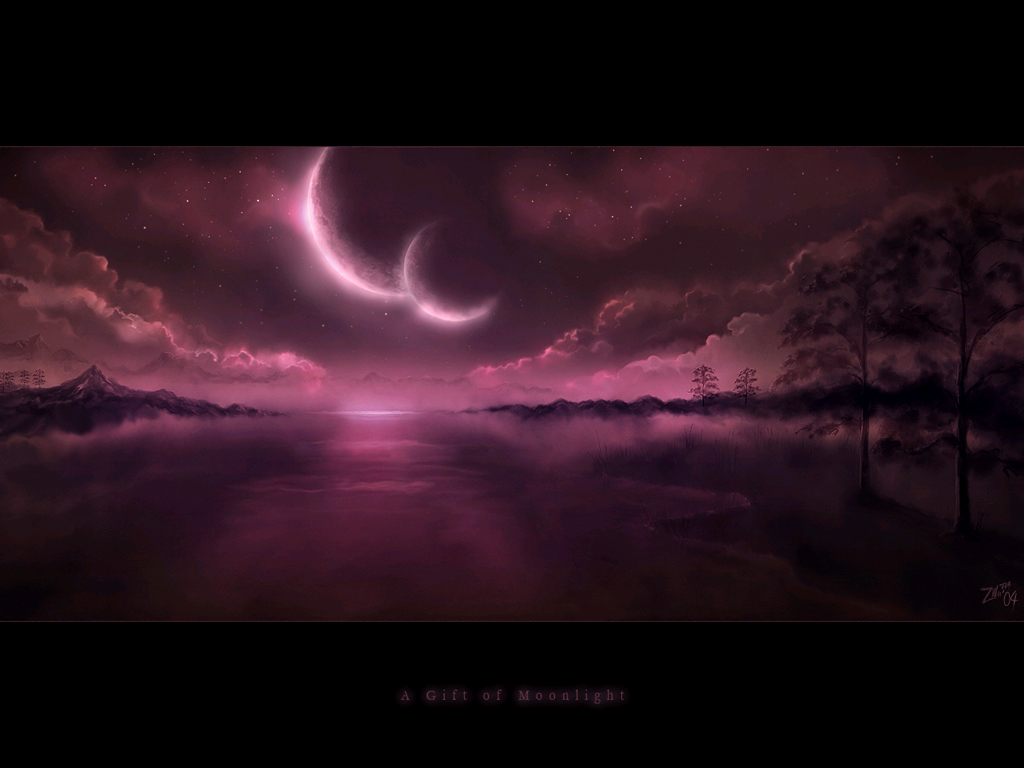 Purple Moonlight Download Wallpapers