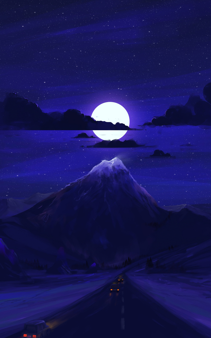 Purple Moonlight Download Wallpapers