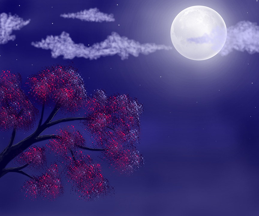 Purple Moonlight Download Wallpapers