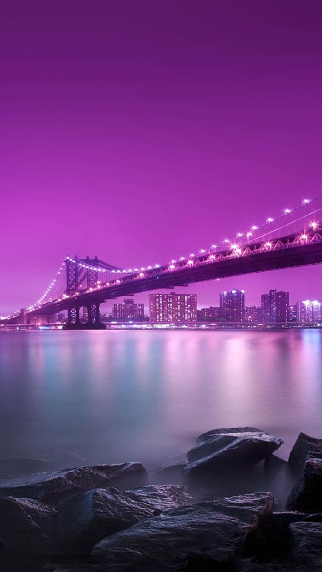 Purple Skyline Wallpapers