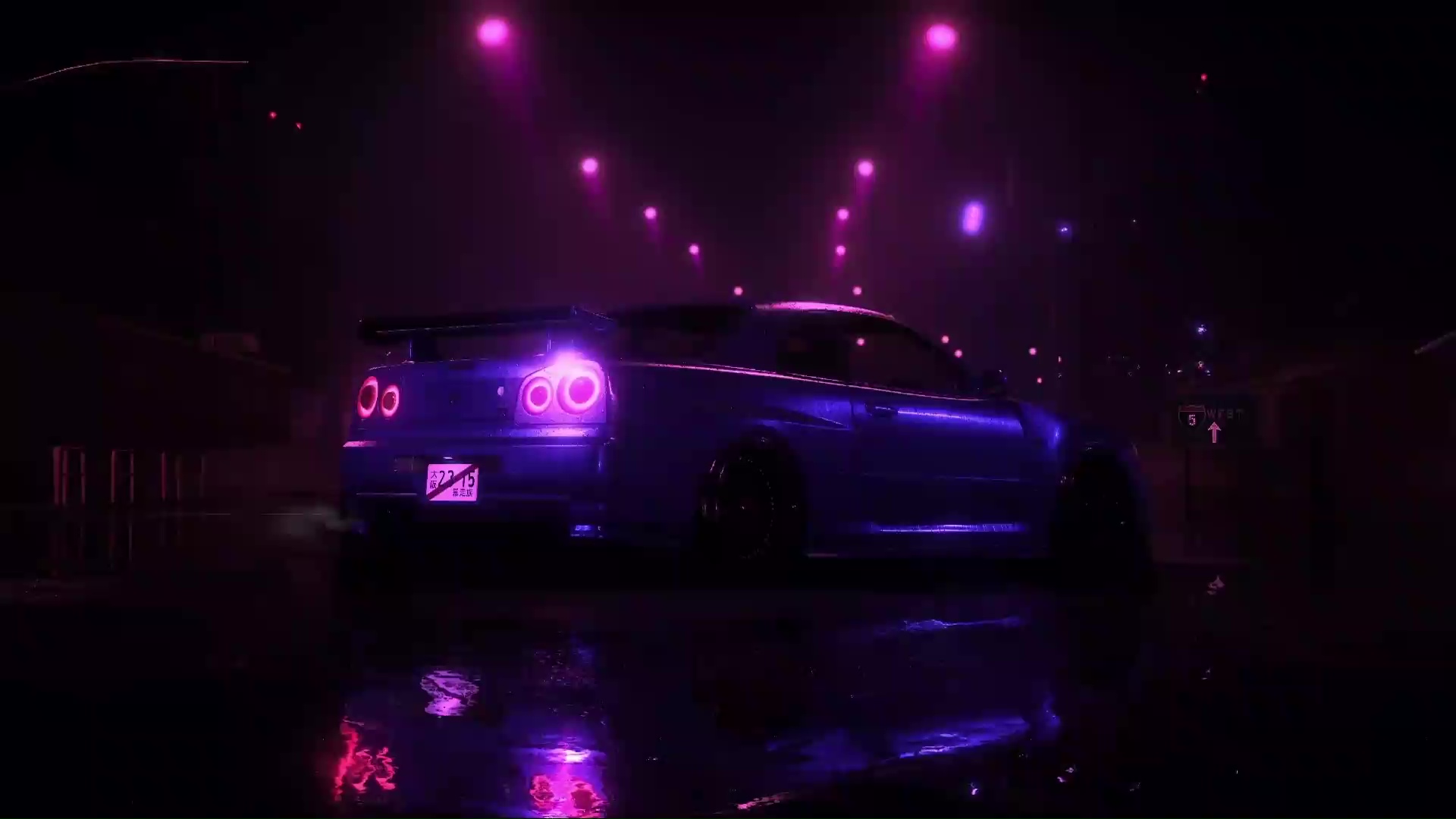 Purple Skyline Wallpapers