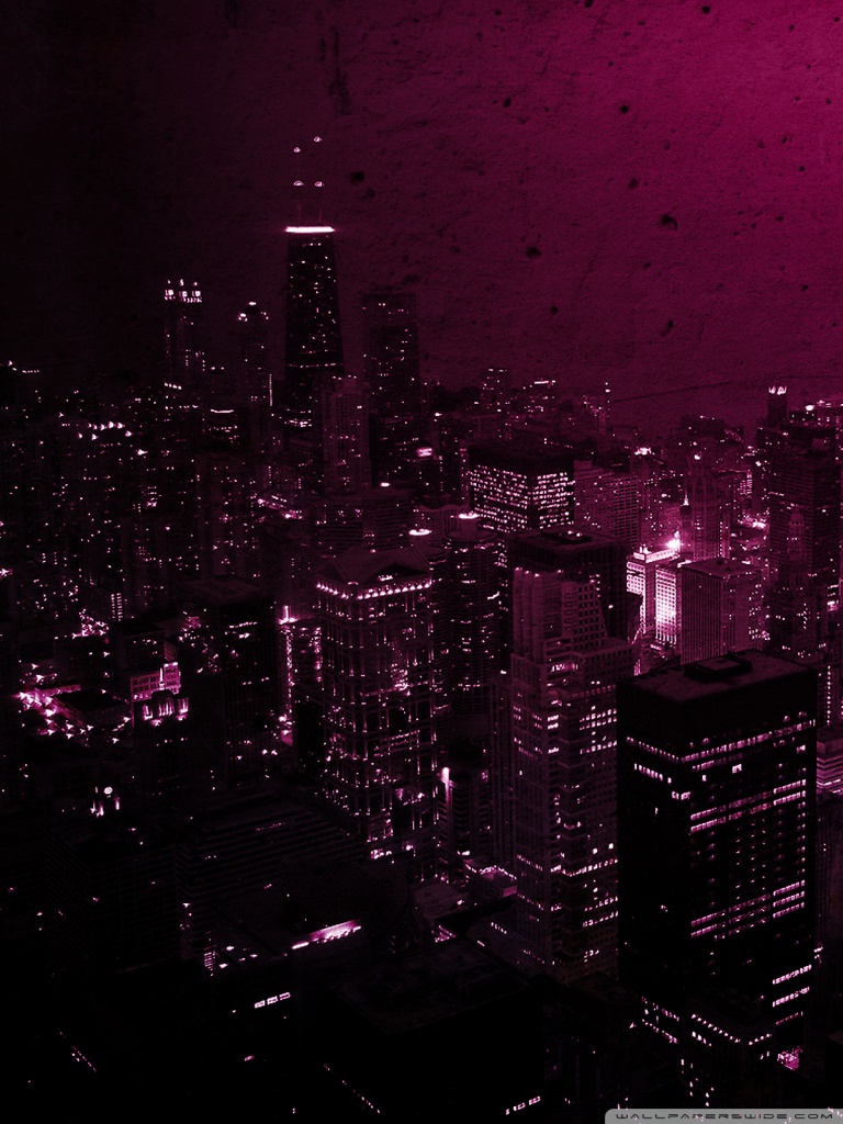 Purple Skyline Wallpapers